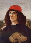 Sandro Botticelli Medici portrait of the man card oil painting reproduction